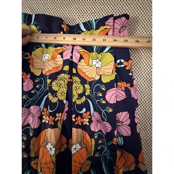 Corey Lynn Calter Kyla Midi Skirt M/L Anthropologie Paperbag Tie Waist A Line - Picture 9 of 14